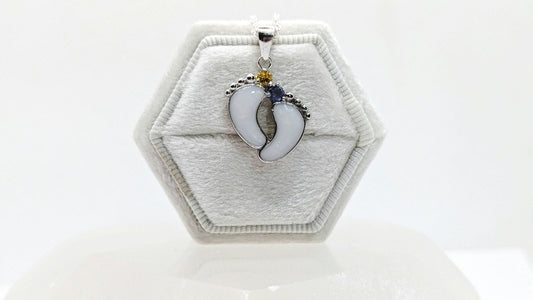 Double Baby Foot Charm - Milky Way Spirit & Soul Keepsakes