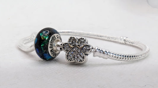 Fancy European Style Bead on Bracelet - Milky Way Spirit & Soul Keepsakes