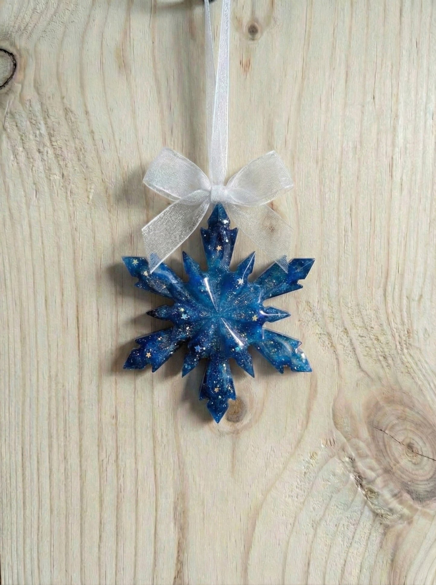 Snow Flakes Christmas Decorations. Set of Three. - Milky Way Spirit & Soul Keepsakes