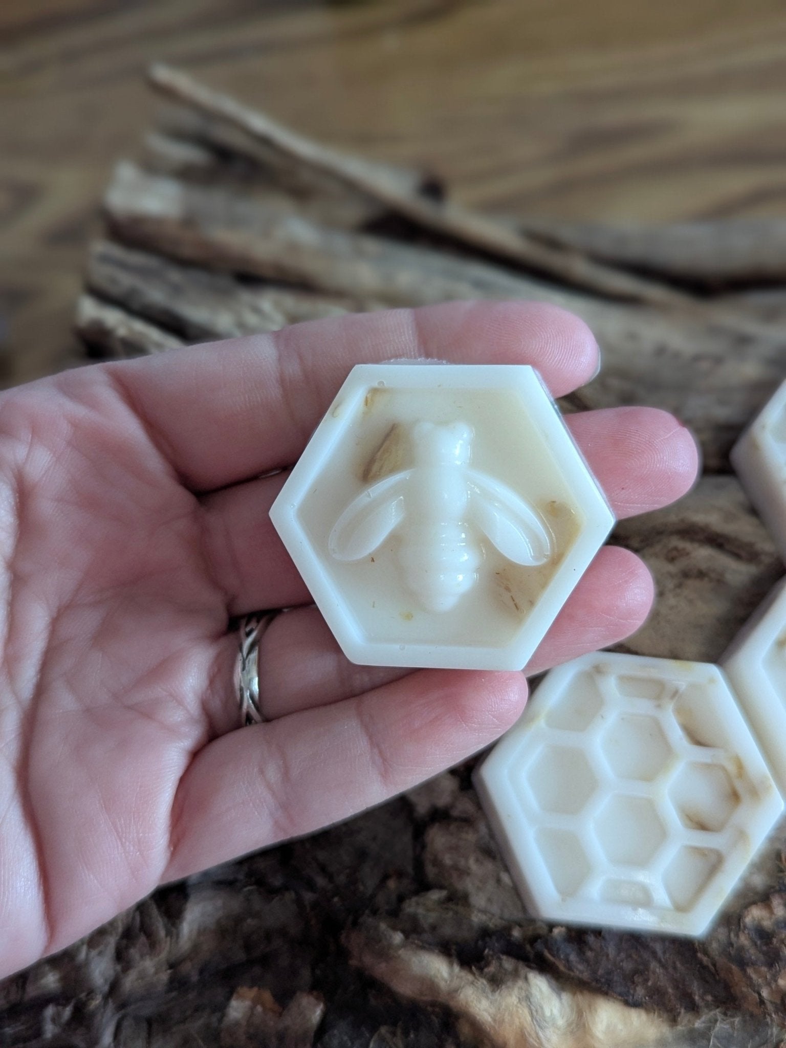 19 Mini Honeycomb Soaps 8oz total (Donor Milk) - Milky Way Spirit & Soul Keepsakes