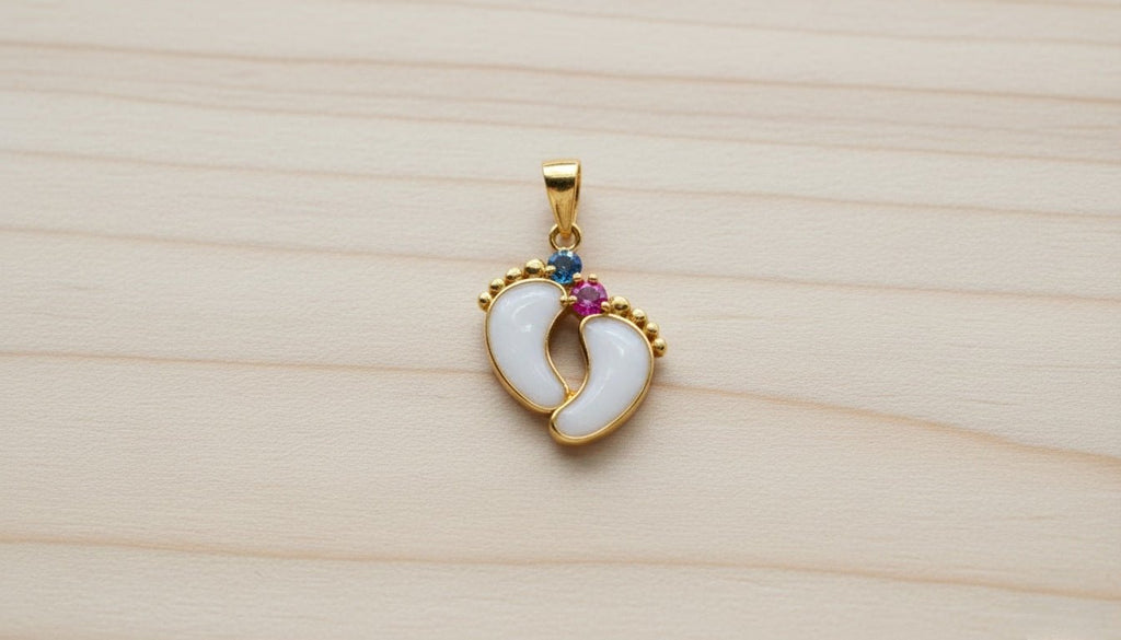 Double Baby Foot Charm - Milky Way Spirit & Soul Keepsakes