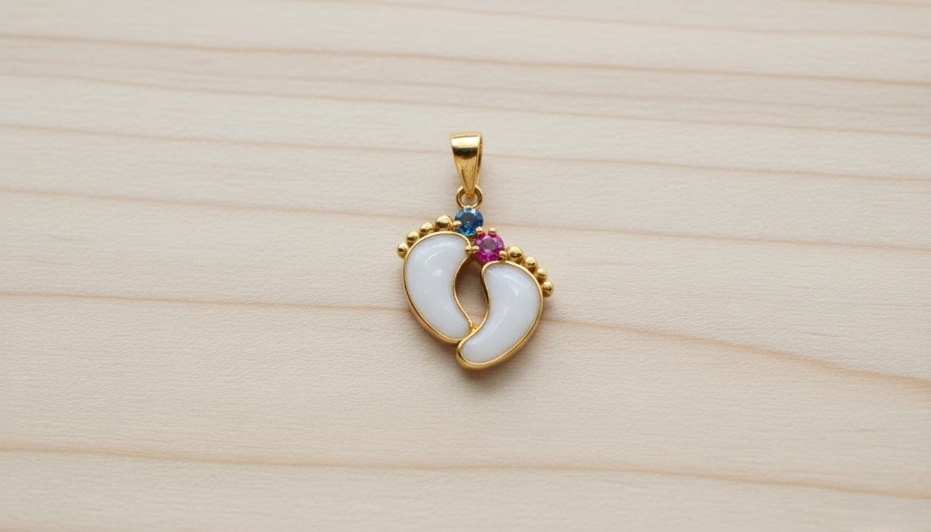 Double Baby Foot Charm - Milky Way Spirit & Soul Keepsakes