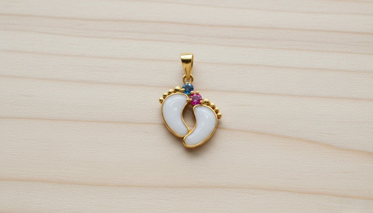 Double Baby Foot Charm - Milky Way Spirit & Soul Keepsakes