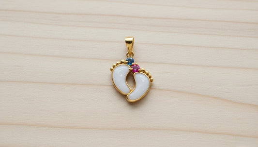 Double Baby Foot Charm - Milky Way Spirit & Soul Keepsakes