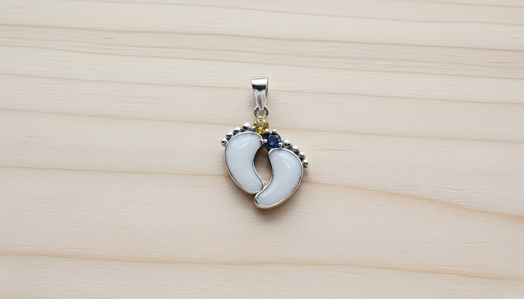 Double Baby Foot Charm - Milky Way Spirit & Soul Keepsakes