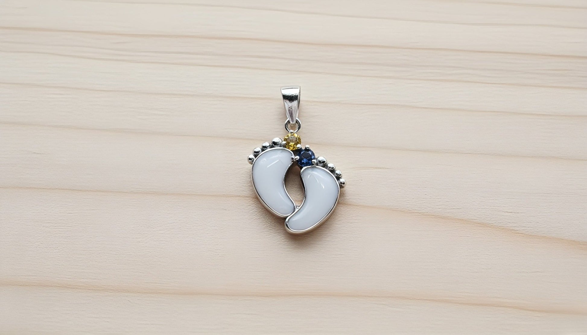 Double Baby Foot Charm - Milky Way Spirit & Soul Keepsakes