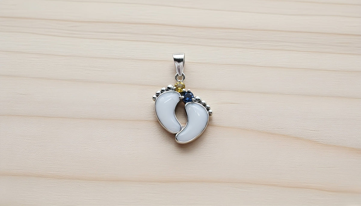 Double Baby Foot Charm - Milky Way Spirit & Soul Keepsakes