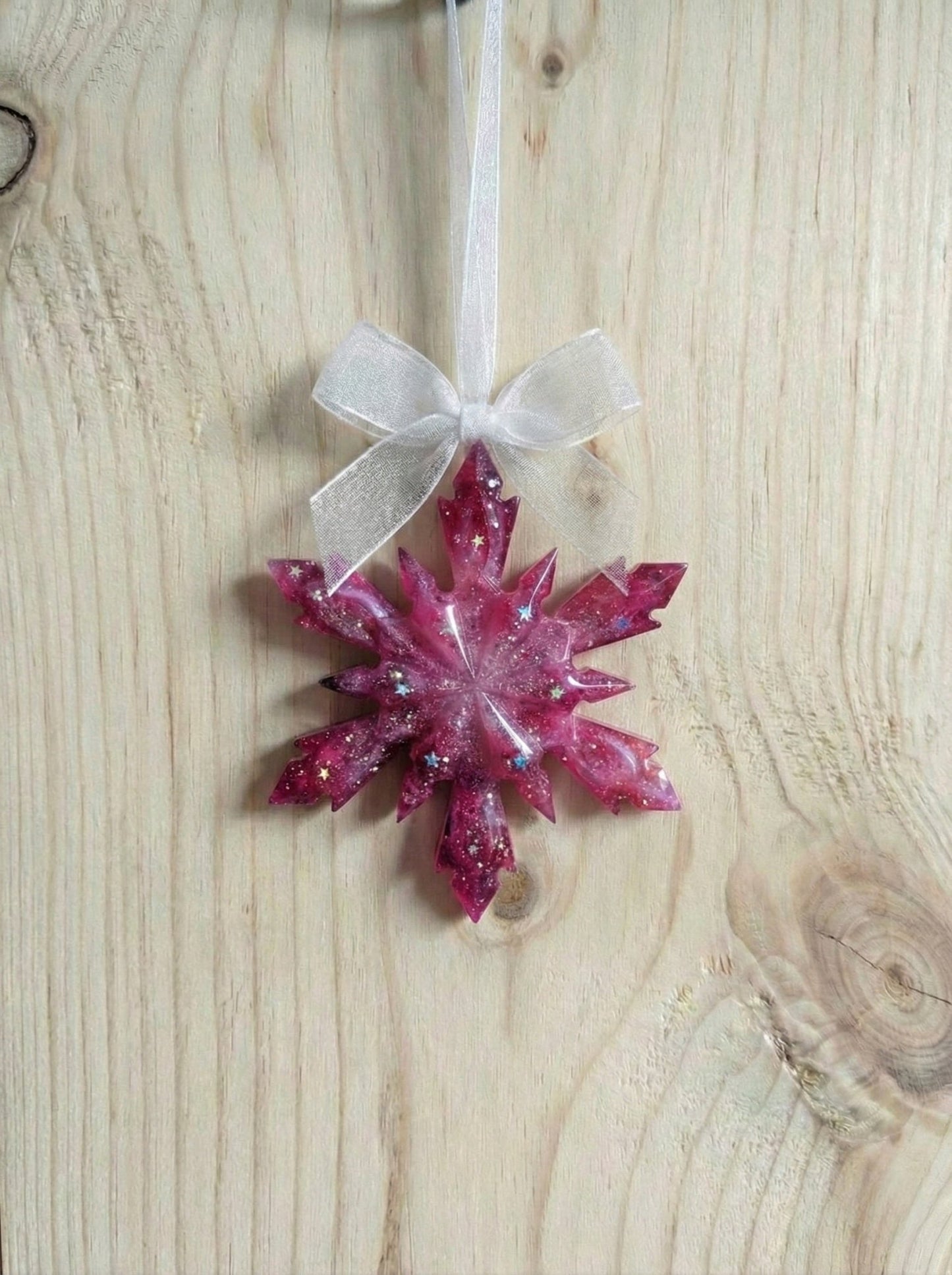 Snow Flakes Christmas Decorations. Set of Three. - Milky Way Spirit & Soul Keepsakes