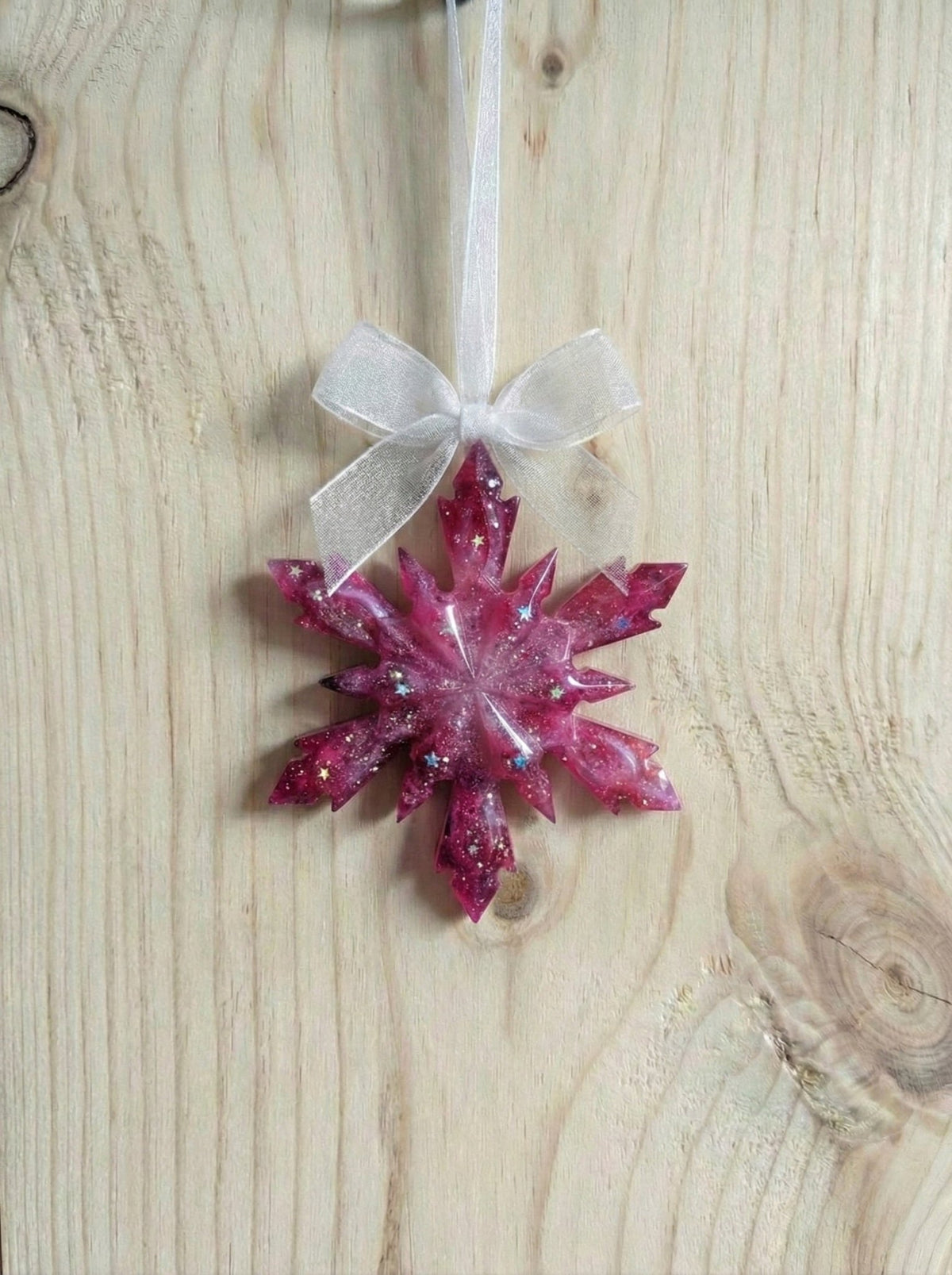 Snow Flakes Christmas Decorations. Set of Three. - Milky Way Spirit & Soul Keepsakes