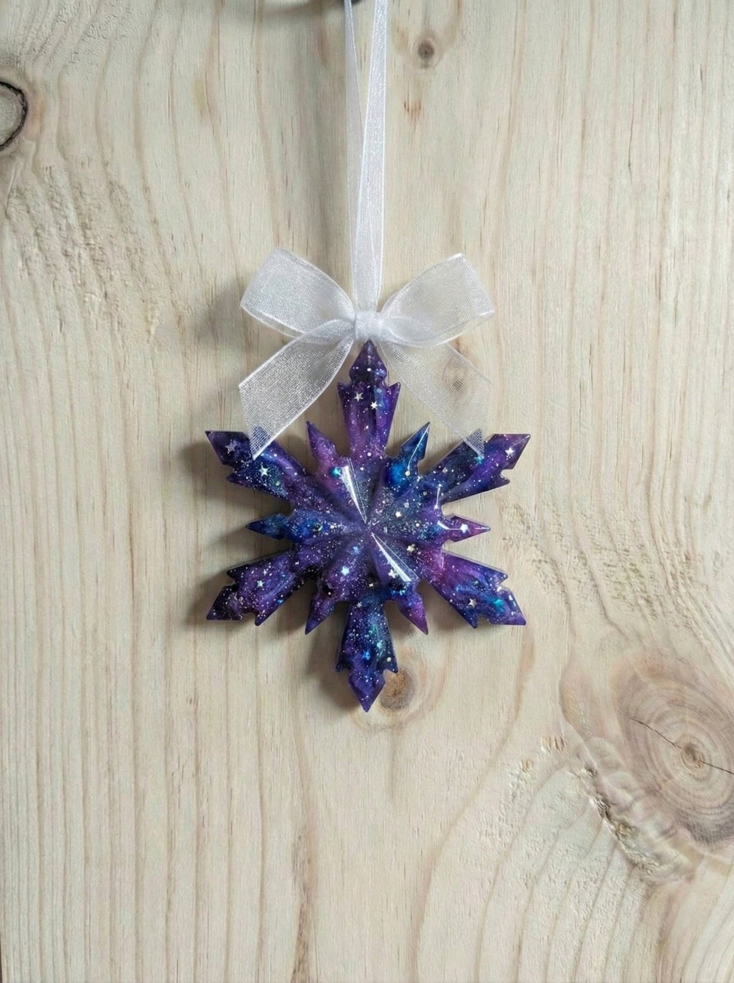 Snow Flakes Christmas Decorations. Set of Three. - Milky Way Spirit & Soul Keepsakes