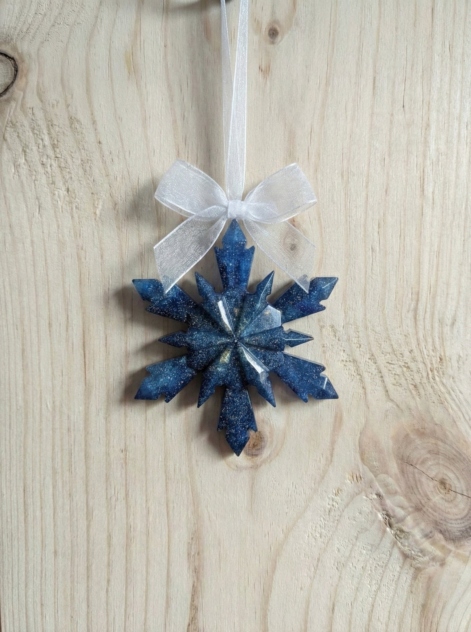 Snow Flakes Christmas Decorations. Set of Three. - Milky Way Spirit & Soul Keepsakes